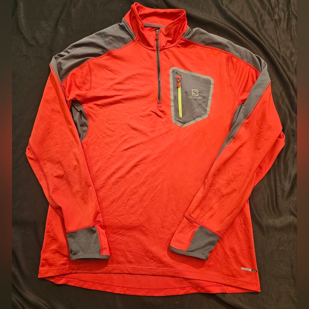 Salomon Red Athletic Shirt XL